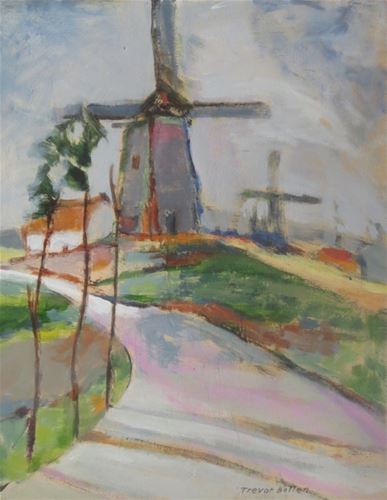 Trevor Bollen Art - Dutch windmills